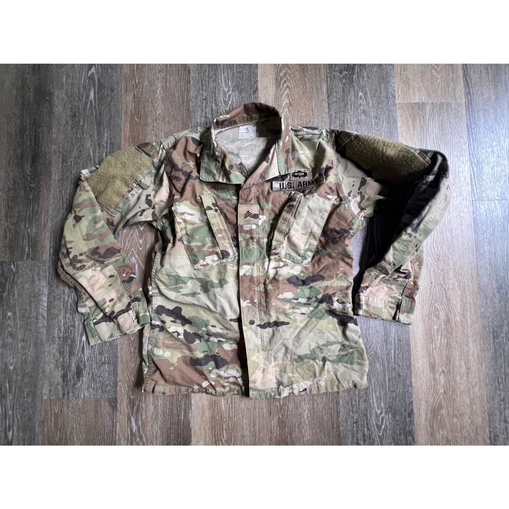 US Army OCP Multicam Combat Coat Mens Small Regular Good Tactical Field Jacket